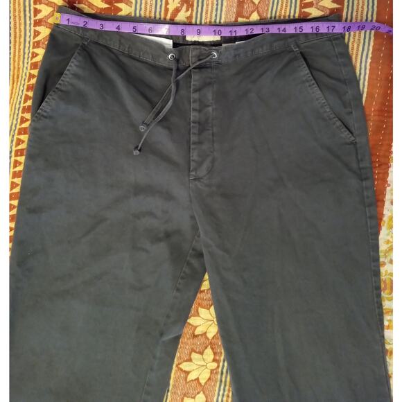 J.Crew Men's Drawstring Pants Made in Mauritius SZ 34 L Gray - Picture 4 of 7